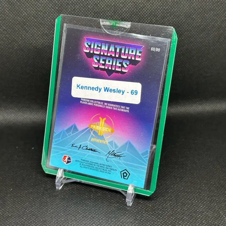 Kennedy Wesley Retro Rookie Auto /89 San Diego Wave - 2024 Parkside Signature Series Autograph