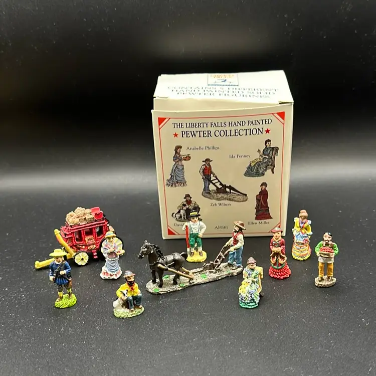 AH161 Plus More - Hand Painted Pewter, Total Of 10 Accessories - 1998