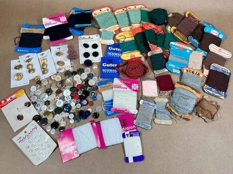 Crafting Supplies Sewing Fiber Art Crewel Work Buttons German Embroidery Thread Wooden Weaving Loom