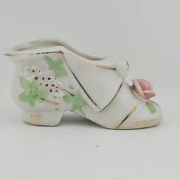 Vintage Japan Porcelain Floral Bootie