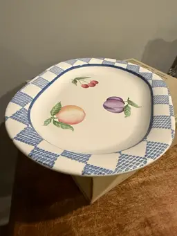 Pfaltzgraff Hopscotch Fruit Oval Serving Platter