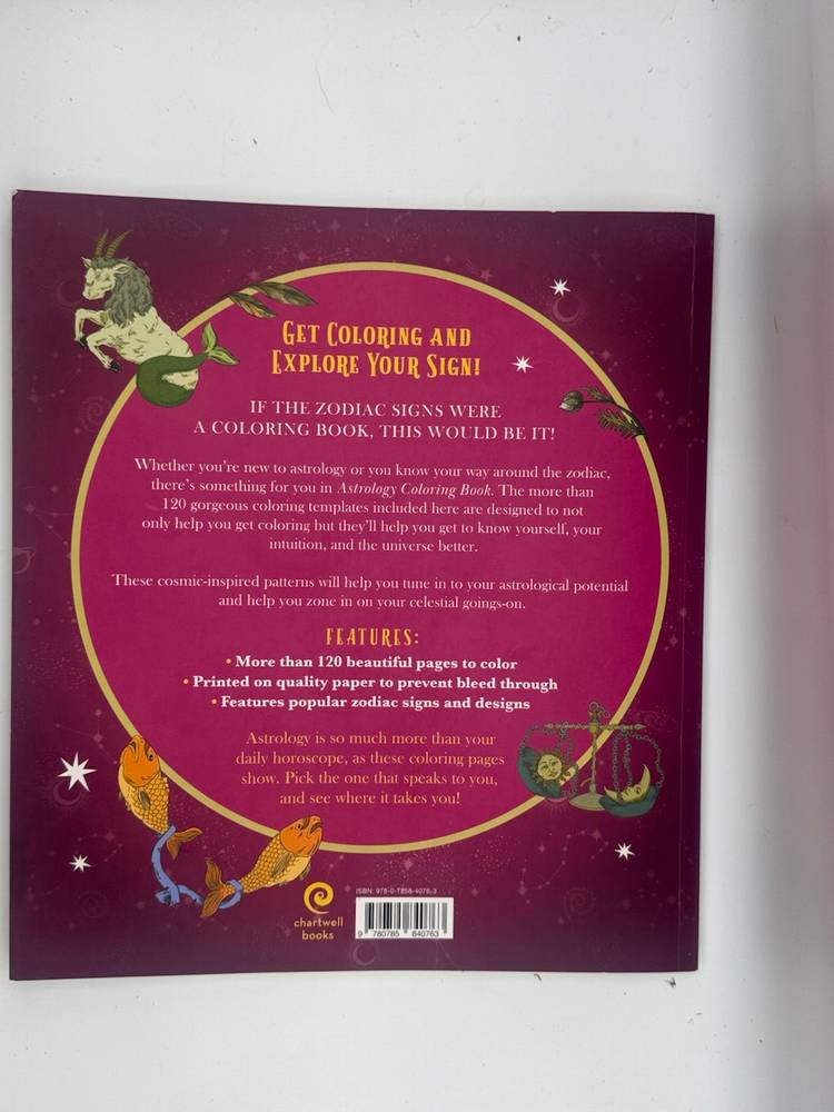 Astrology Coloring Book - Contemporary  - New Condition