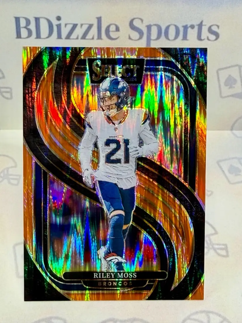 2024 Panini Select Riley Moss Orange Prizm Shock #190 SN399