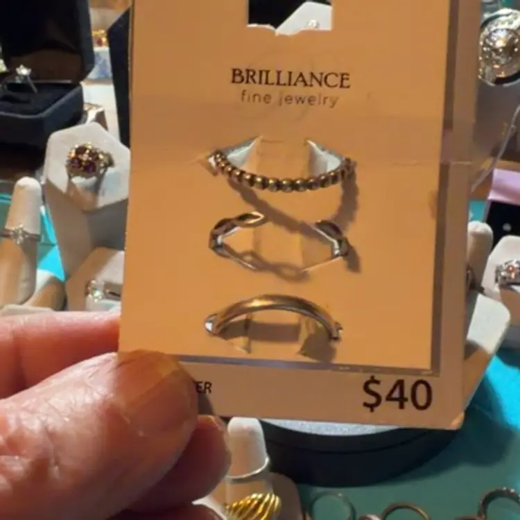 Set If 3 Sterling Silver Open Rings RingsIt Adjustable