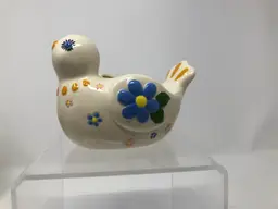 Happy House Warming Floral Bird Trinket Dish Planter