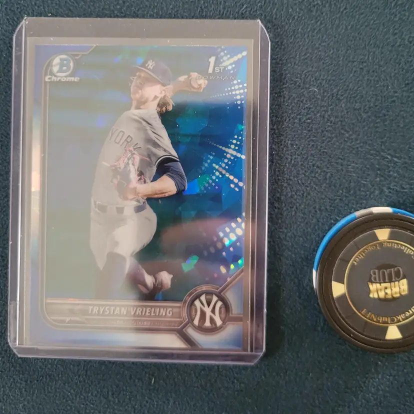 Trystan Vrieling 2022 Bowman Draft Sapphire Edition 1st Bowman New York Yankees