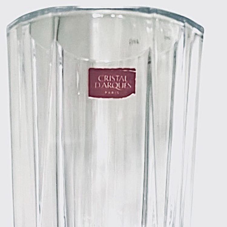 VINTAGE CRYSTAL VASE 
By Cristal D'Arques France 
(1970-1999)
