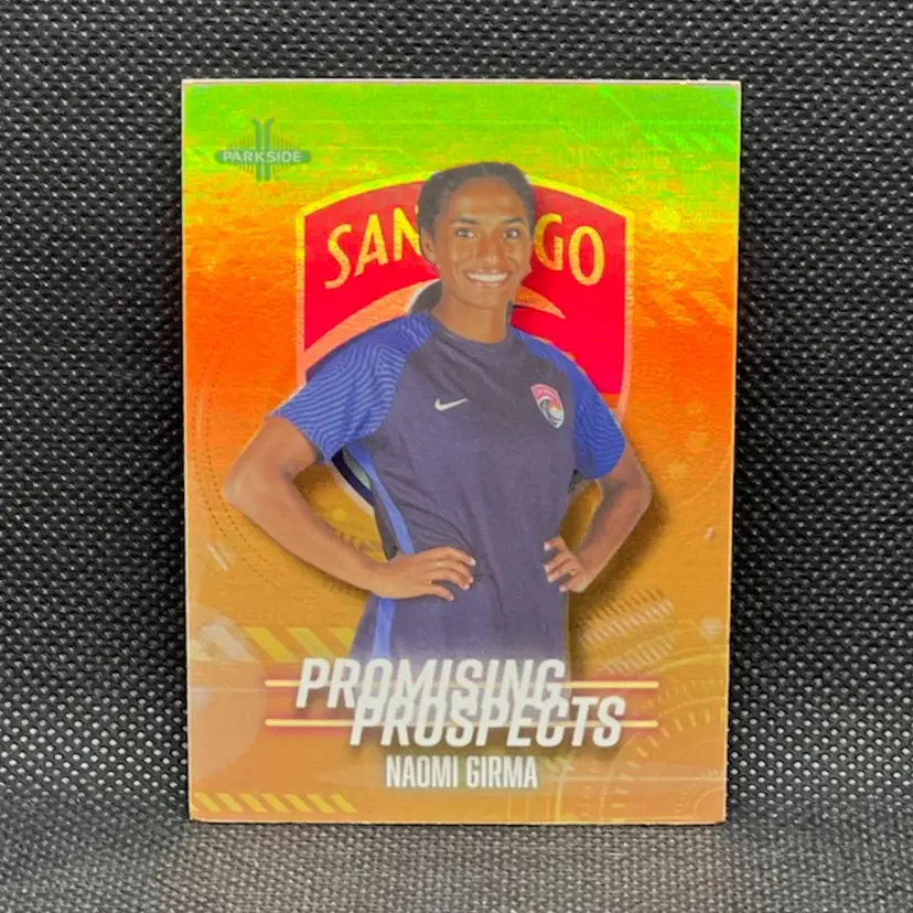 Naomi Girma 2022 Parkside NWSL Promising Prospects Orange Soccer Card