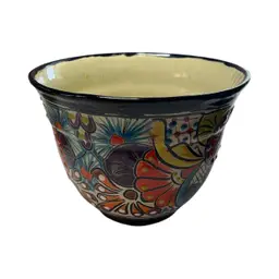 Item # 108  7.5” Beautiful Talavera pot