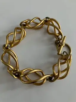 Vintage Anne Klein Gold Tone Bracelet, Signed