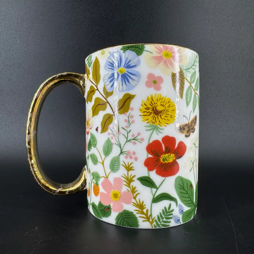 Rifle Paper Co. Strawberry Fields Mug (See Handle)