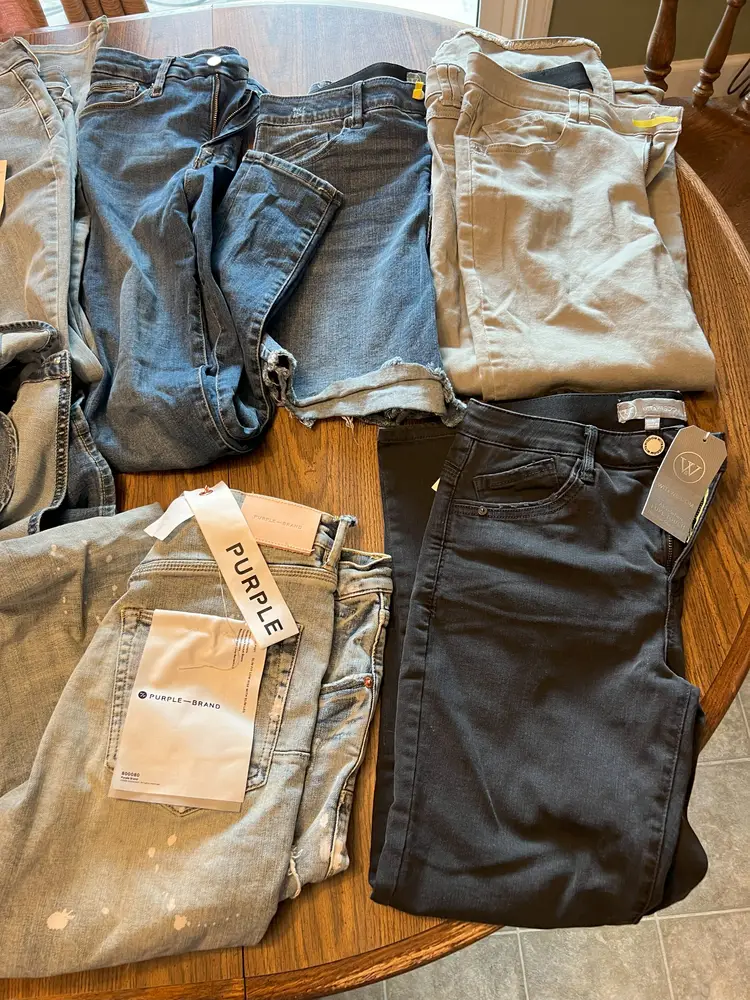 Salvage Denim Material for Quilts/Crafts/Patches...