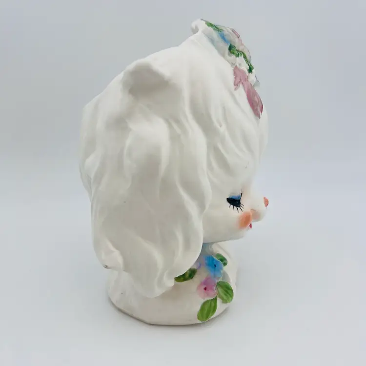 Vintage Napcoware Puppy Head Vase 4.75”