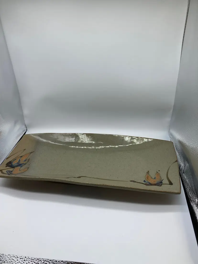 Pottery Platter Signed Holt or Hult