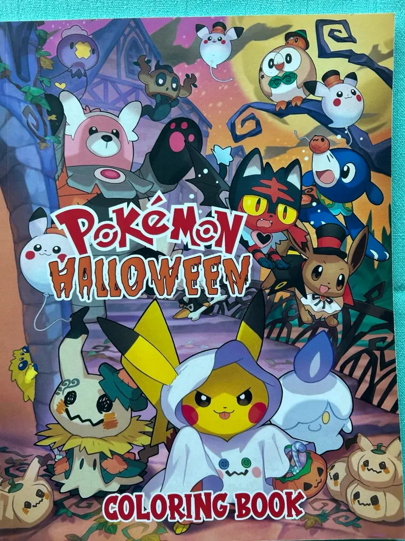 Pokemon Halloween Coloring Book