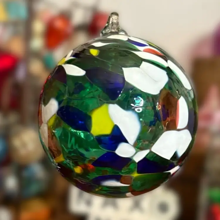 Glass Orb/ornament Green