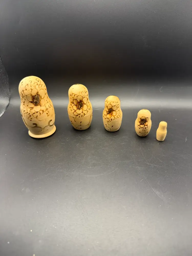 Hand-Painted Wooden Matryoshka Nesting Dolls