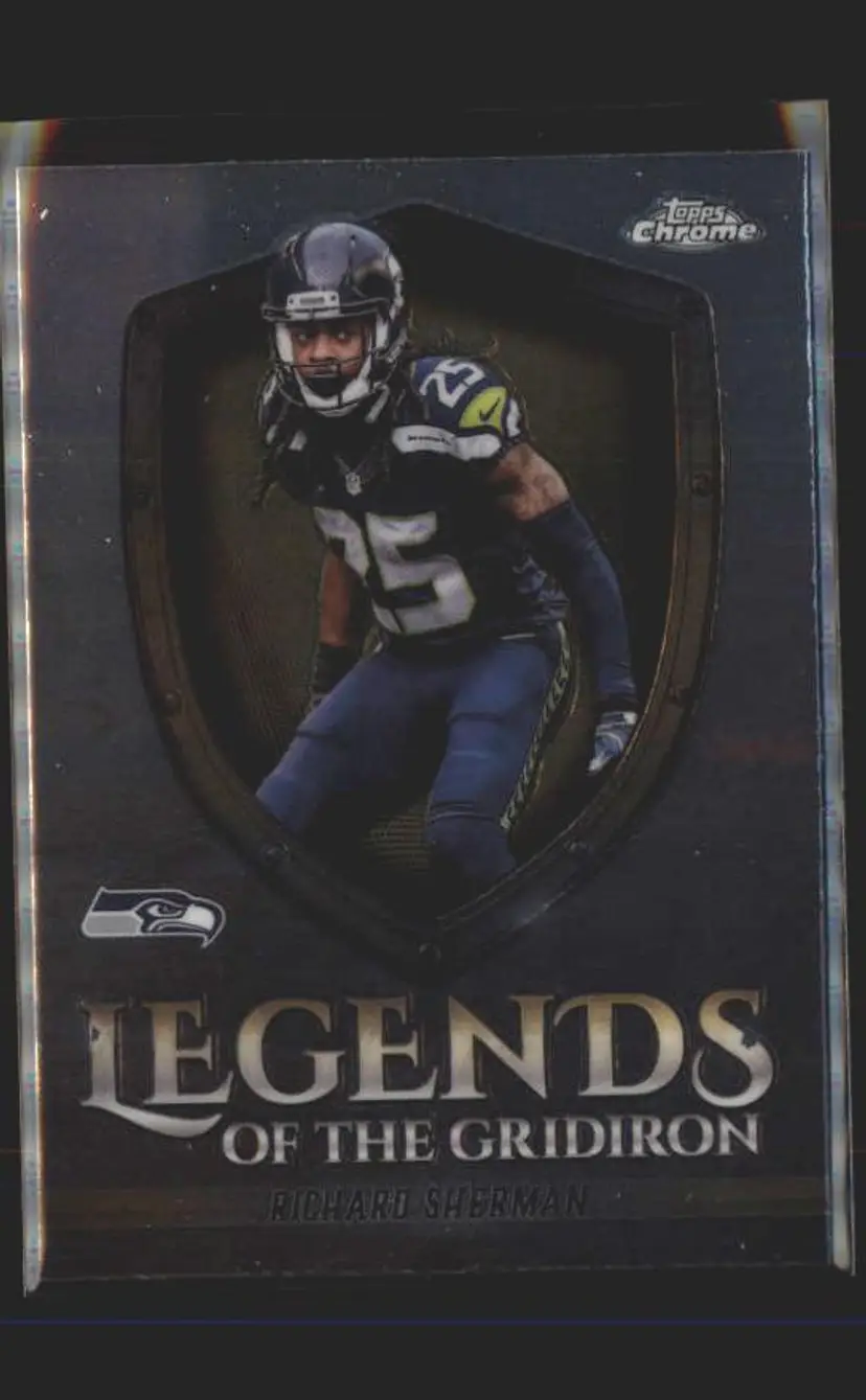 Richard Sherman 2025 Topps Chrome #LOG-36 Legends of the Gridiron - (140) - Seattle Seahawks