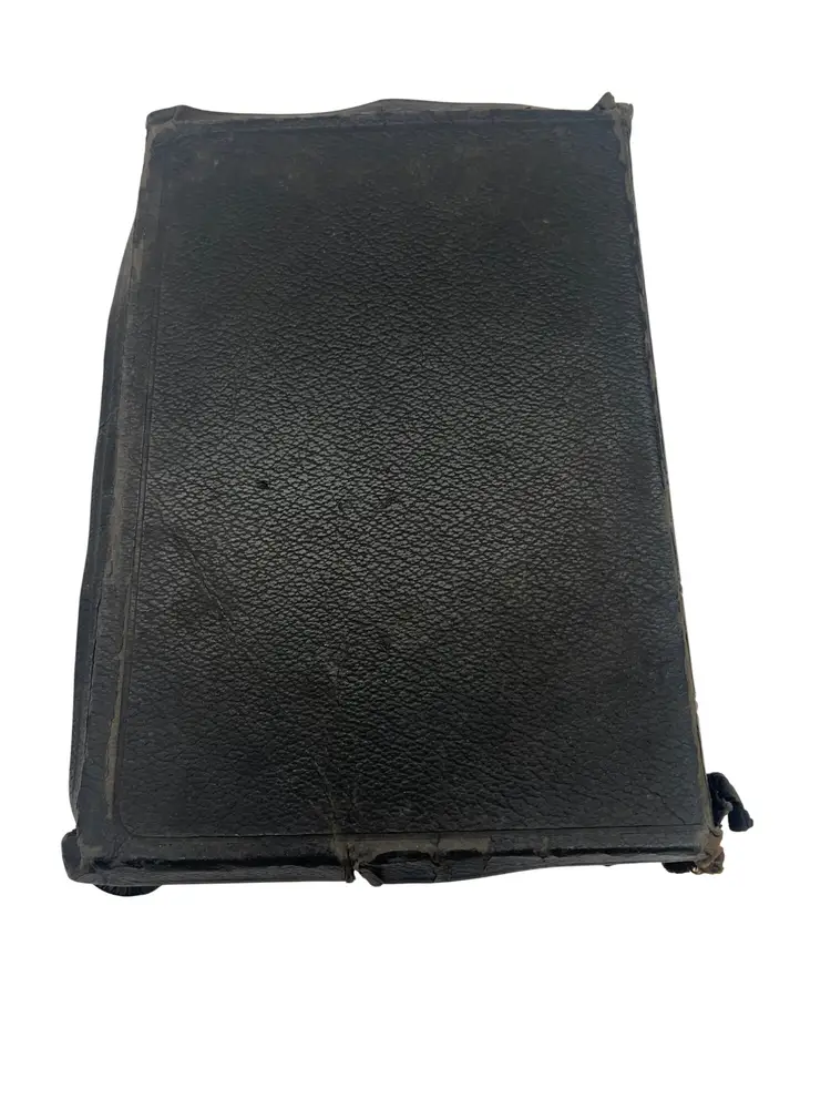 1945 The Bible for Young Folks Illustrated KJV Color Plates Vintage Leather Religious Gift Book 8.5x6