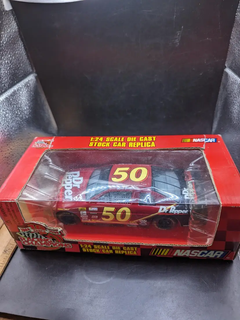 Vintage NASCAR Dr. Pepper #50 Die-Cast Stock Car Replica Open Box