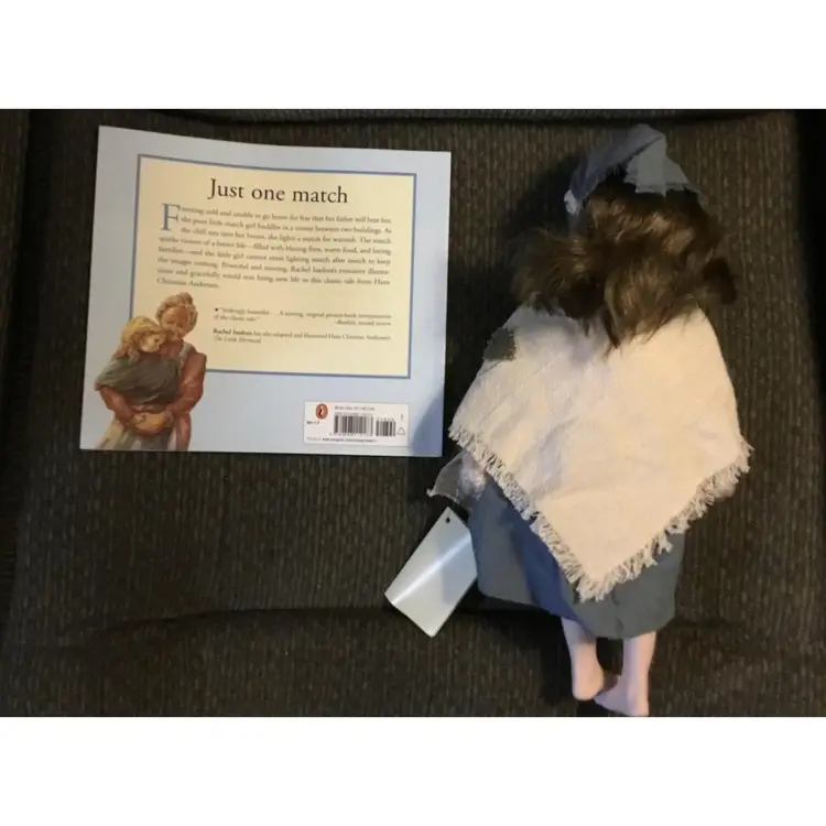 Vintage Porcelain Doll  & new book, Little Match Girl, House of Lloyd, 1994, Book 2021