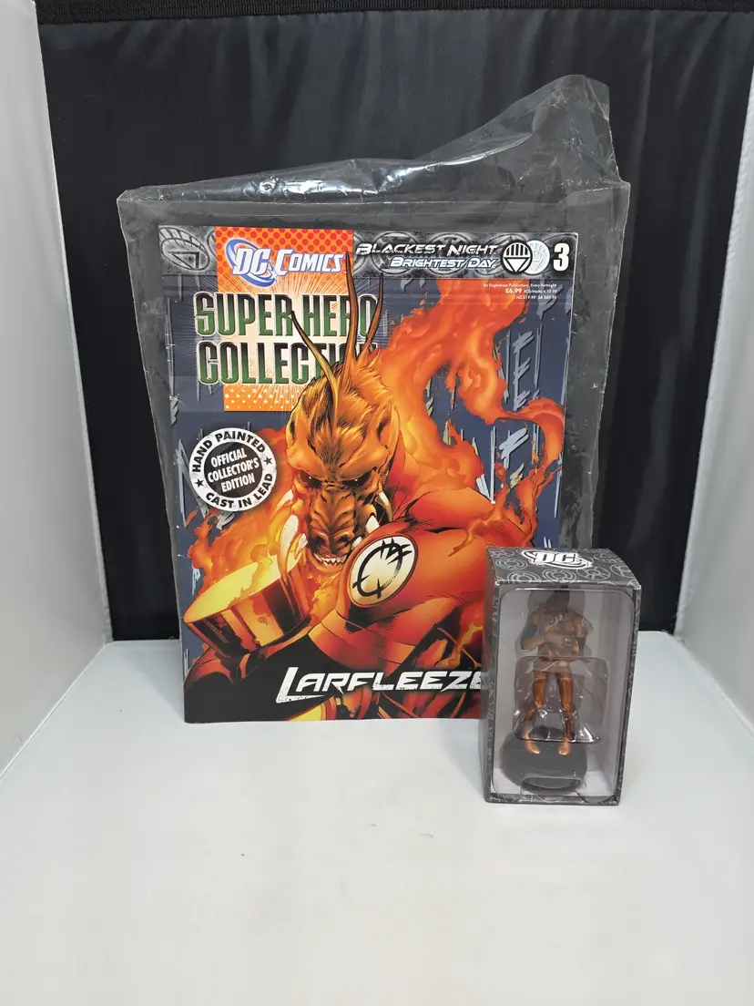 EAGLEMOSS DC COMICS Larfleeze Orange Lantern Blackest Night Figurine W/Mag (Y)