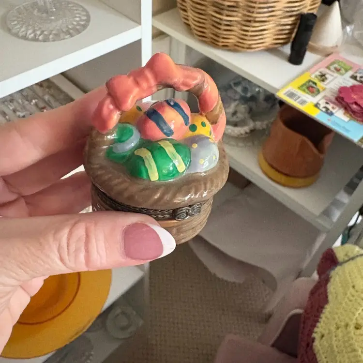 Easter Basket Trinket Box