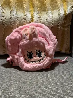 Kids Fuzzy Labubu Backpack