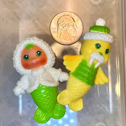 Vintage Kenner Sea Wees Icy Gals 1983 Baby Rory and Whiskers Walrus PVC Mini