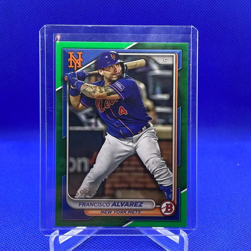 2024 Bowman Francisco Alvarez Green Border /99 New York Mets