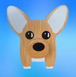 Wooden Adjustable Eyeglass Holder Chihuahua Dog