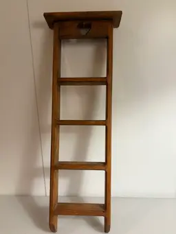 Vintage Farmhouse Ladder Shelf Trinket Display