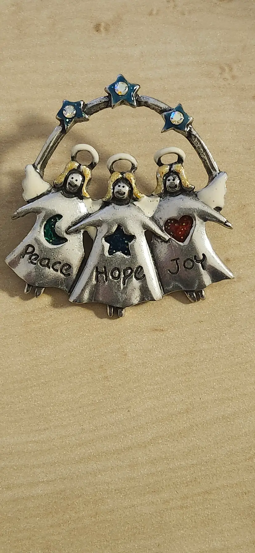 AJMC Three Angels Brooch