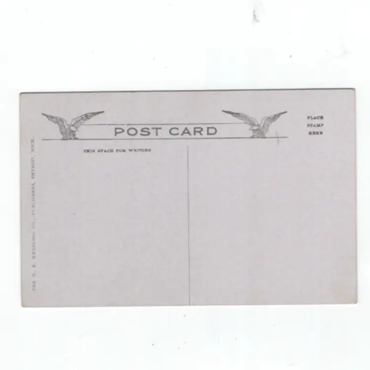 Antique Black And White Postcard City Of Cleveland Side Wheel Steamer Split Back Unposted