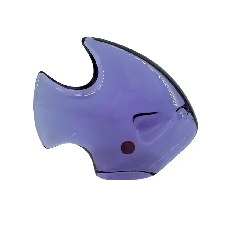 Neodymium Purple MCM Style Lead Crystal Fish Germany