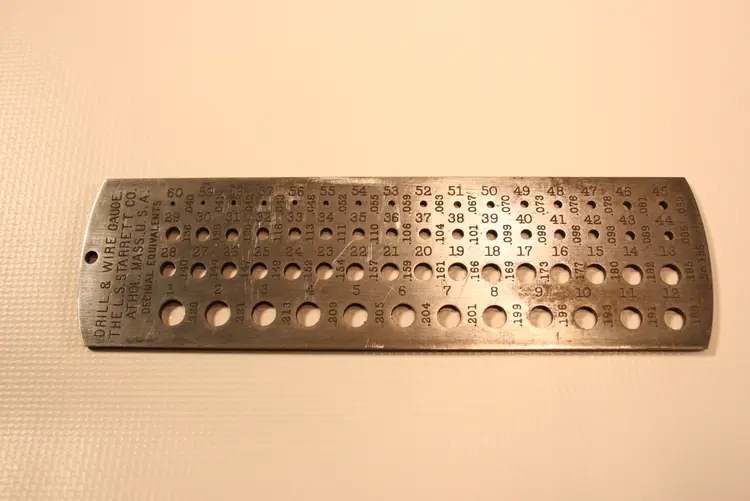 Starrett No. 186 Drill & Wire Gauge (7531)