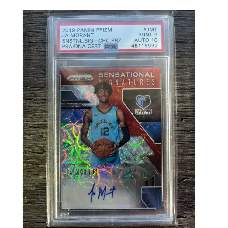 2019-20 Panini Prizm - Sensational Signatures Ja Morant #SS-JMT Choice Prizm