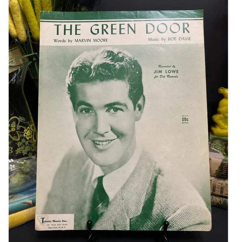 MARKDOWN! The Green Door Jim Lowe Sheet Music 1956
