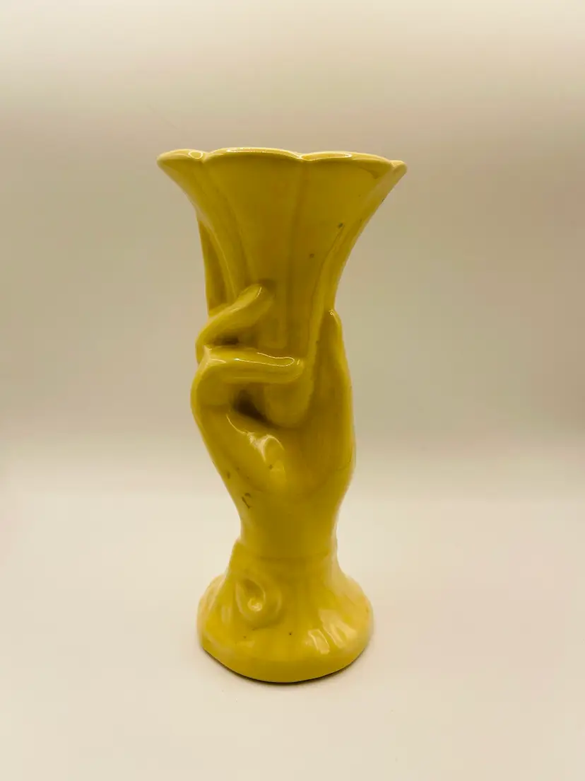 Vintage Morning Glory Hand Vase