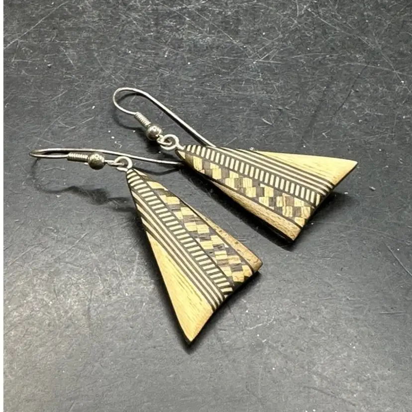 Made With Love Wooden Drop Earrings