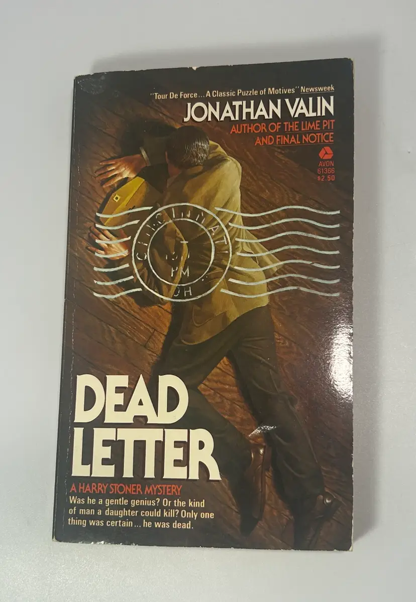 Vintage 'Dead Letter' By Jonathan Valin Paperback Book 1982 Avon