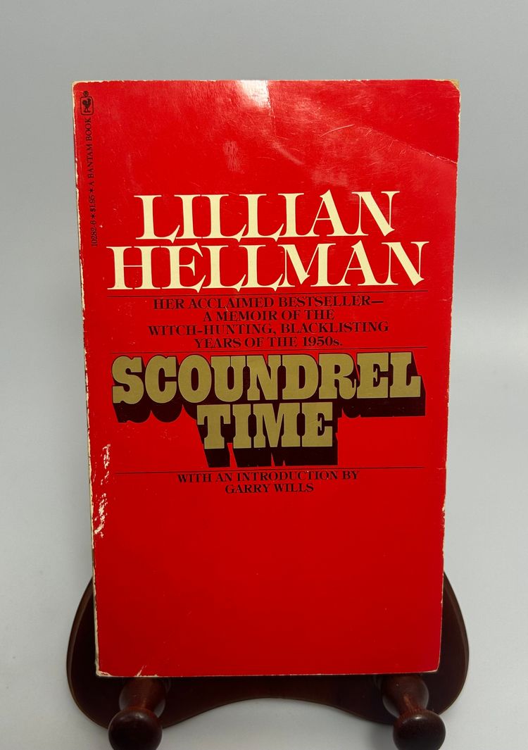 Vintage 'scoundrel Time' By Lillian Hellman Paperback Book 1977 Bantam