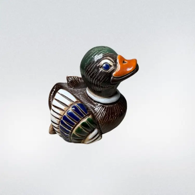 Vintage Artesania Rinconada Duck Sculpture 2.5in Tall