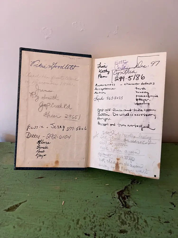 1989 Al-Anon Book- One Day at a Time. Alcoholics Anonymous AA Blue Hard Cover.