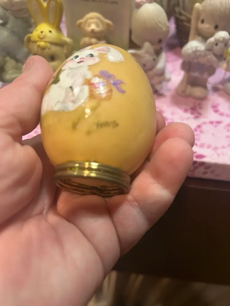 Hand Painted Signed Easter Egg