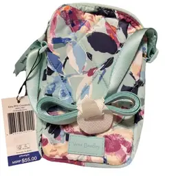 New Vera Bradley Floating Blossom RFID Crossbody