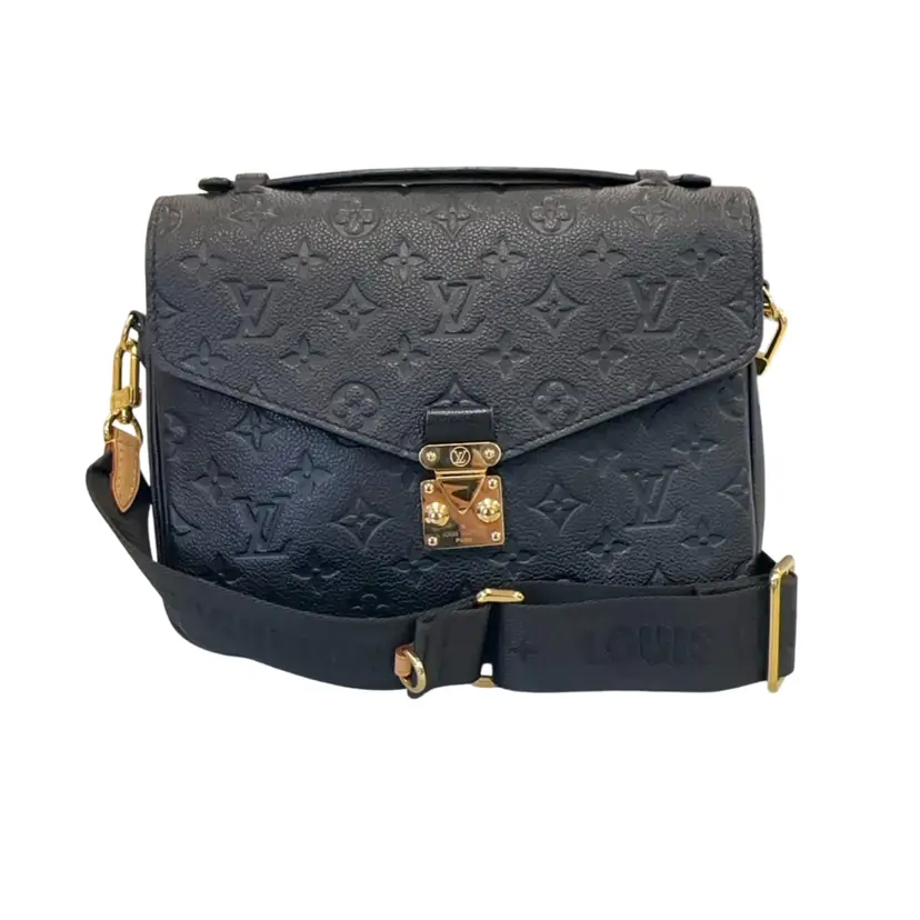 Louis Vuitton Black Empriente Pochette Metis W/Black Guitar Strap