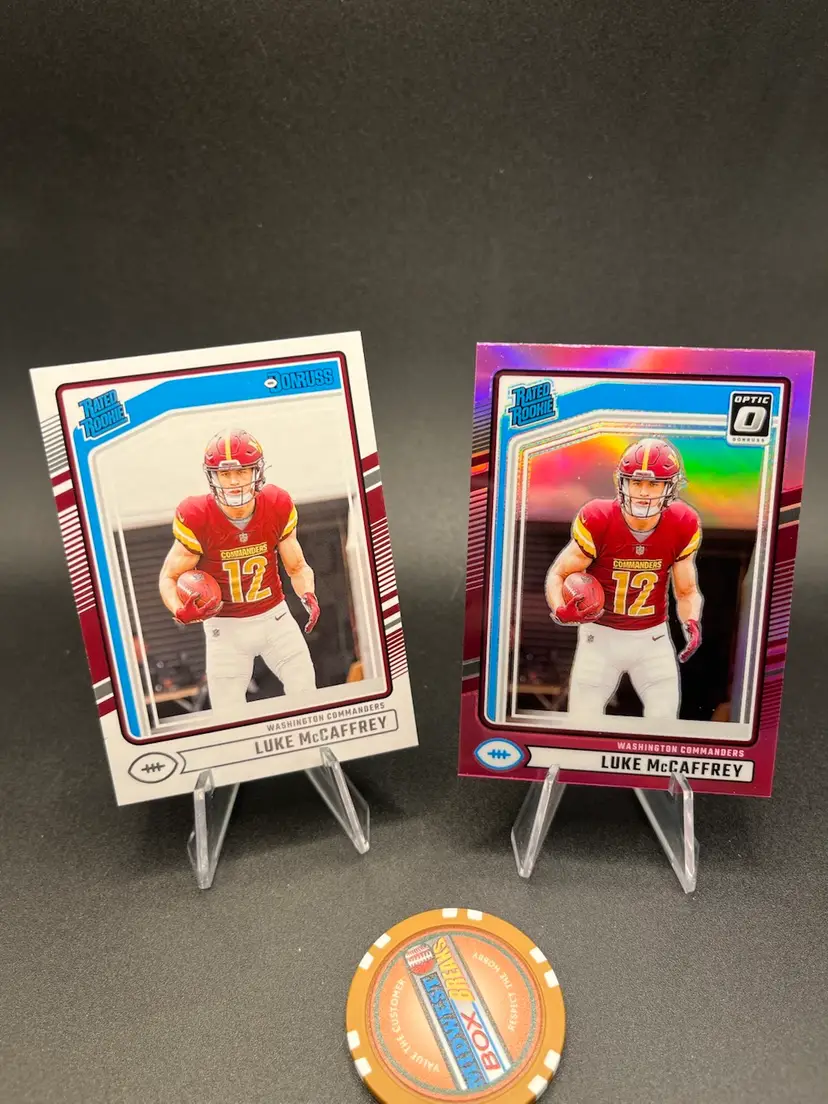 Luke McCaffrey RC Lot Donruss 2024 Washington Commanders