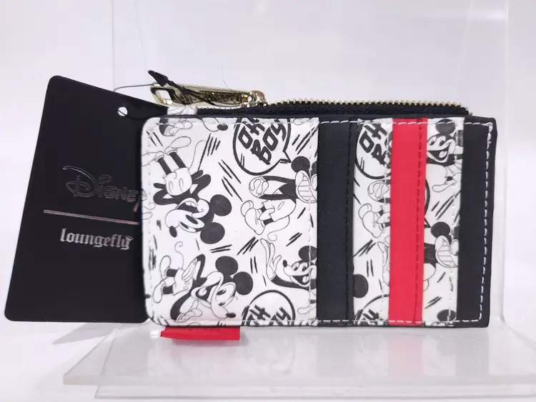 RARE! NEW WITH TAGS! Loungefly Disney Mickey Mouse Oh Boy 1928 Cardholder Wallet