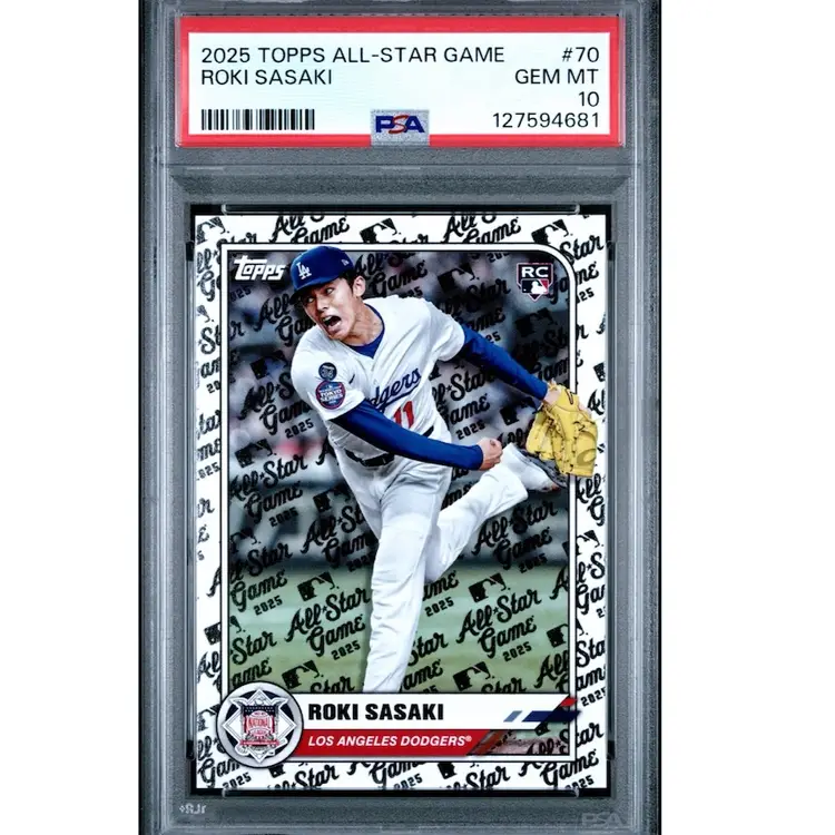 2025 Topps All Star Roki Sasaki Rookie RC PSA 10 Los Angeles Dodgers